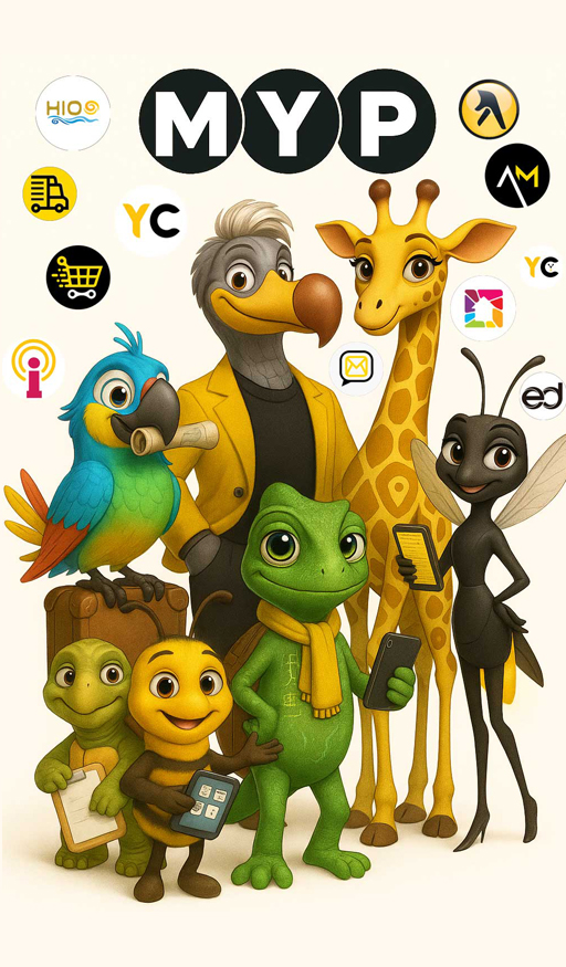 Icones d'applications de la Mascotte de la Famille myp